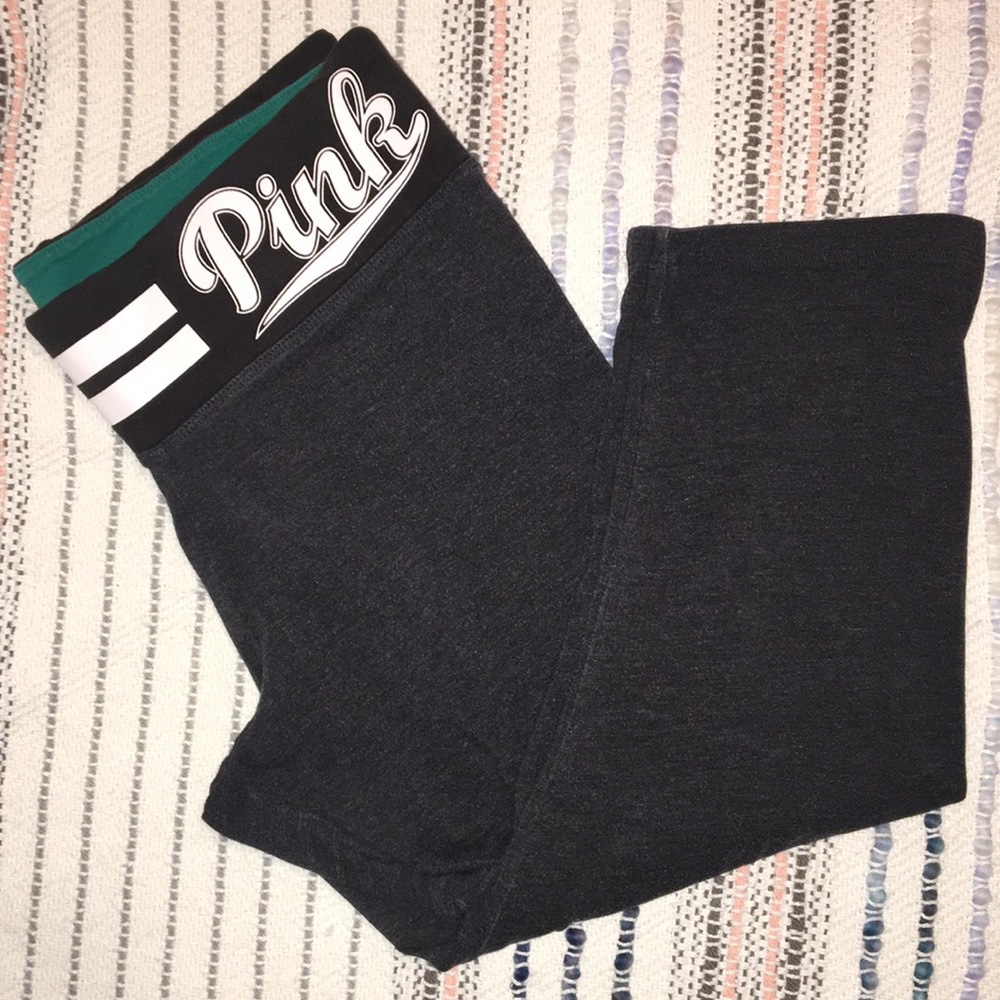 PINK Cropped Yoga Pants